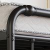 King Size Industrial Vintage Heavy Duty Steel Slat Bed Frame