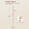 Modern Solid Wood Coat Rack Entryway Hall Tree Hat Stand in Pink