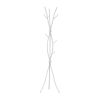74-inch White Metal Coat Rack Entryway Hall Tree Umbrella Stand