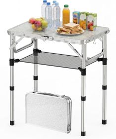 Small Folding Picnic Table with Storage Net