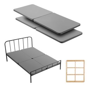 Queen Size Bunkie Board, 1.5 in Bed Board Slats with 200D Oxford Cloth, Wooden Mattress Support for Queen Size Bed