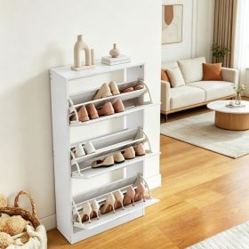Classic Shoe Cabinet with Space-Saving